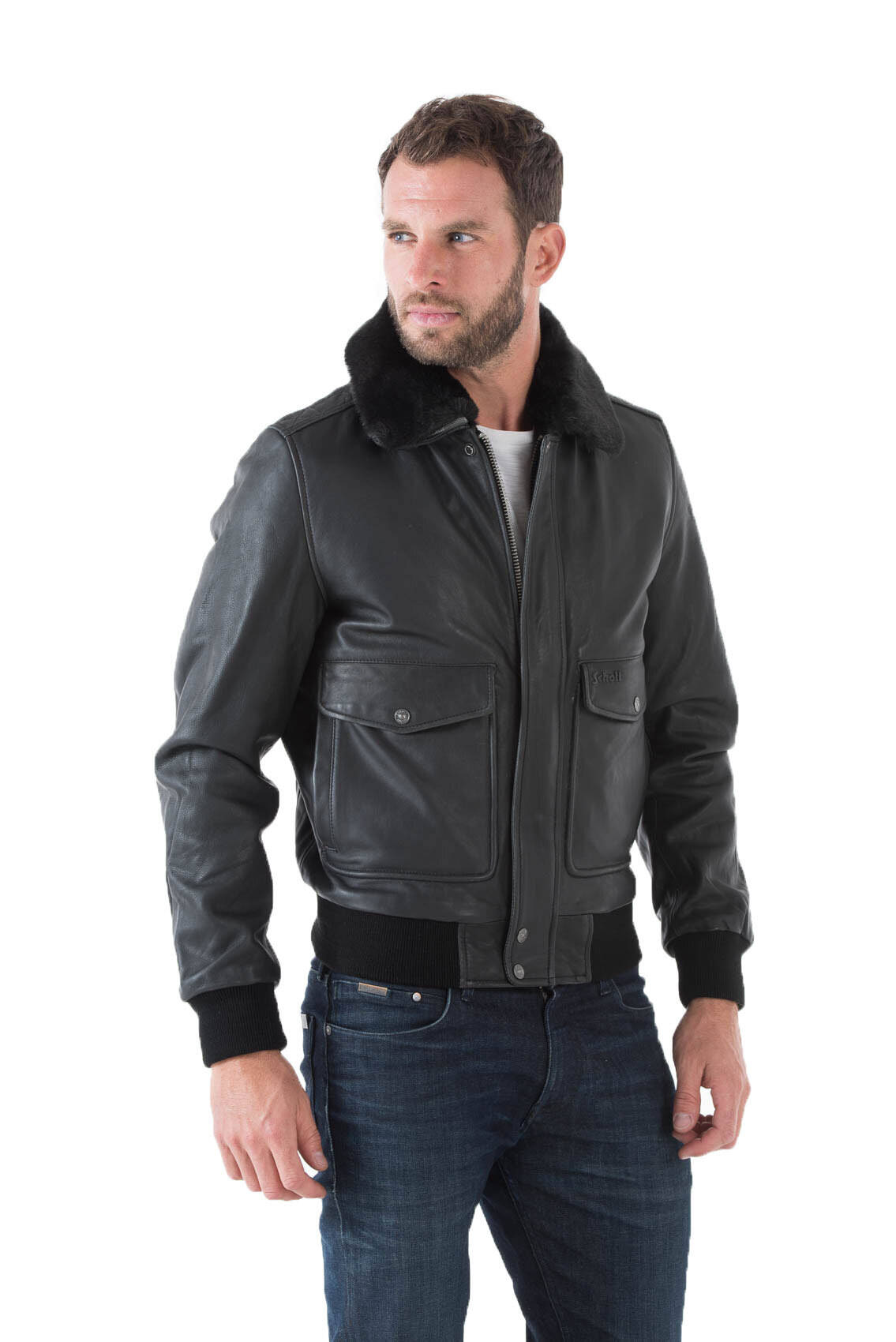 Aviateur schott hot sale