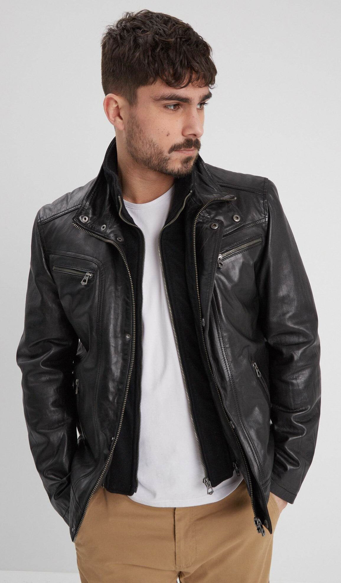 blouson cuir 100737 noir (2)