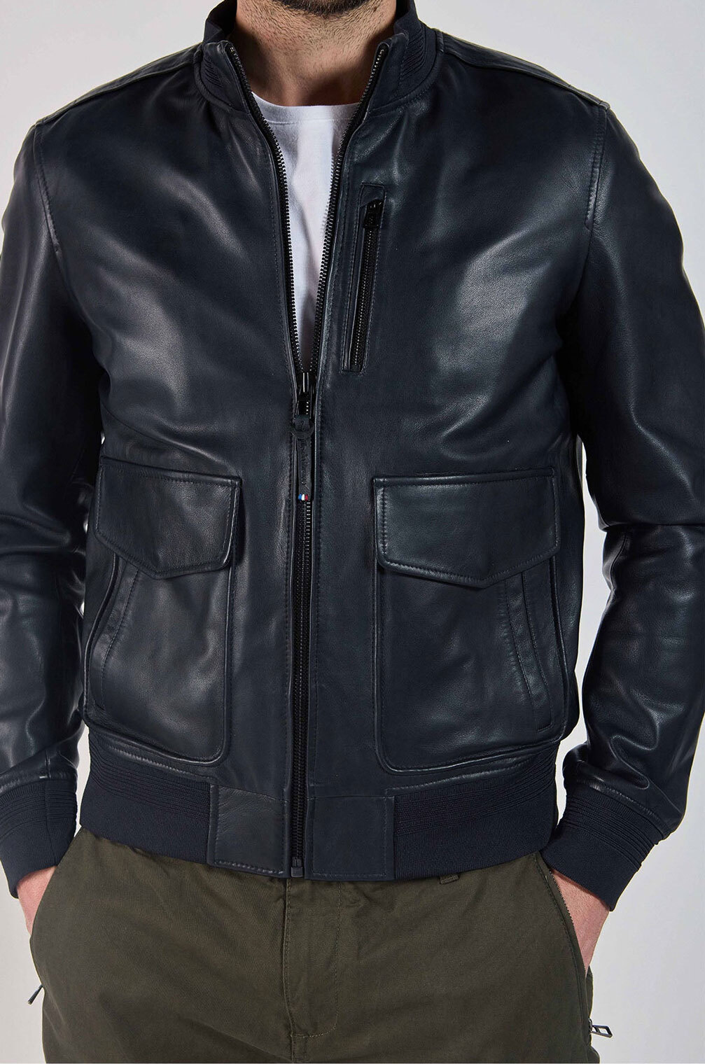 blouson cuir furtif patrouille de France (1)