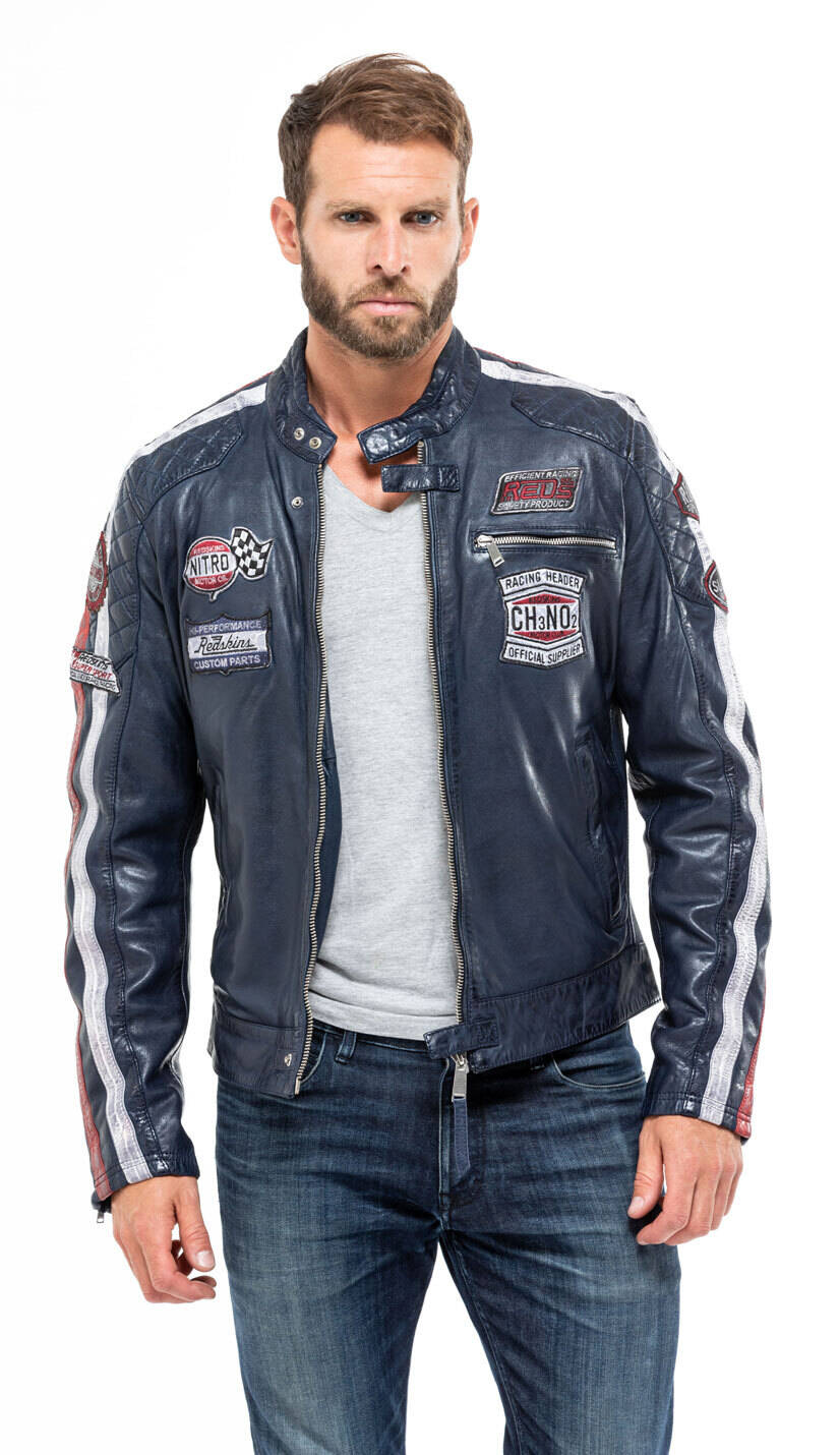 Bomber Leather jackets REDSKINS of leather lamb ref