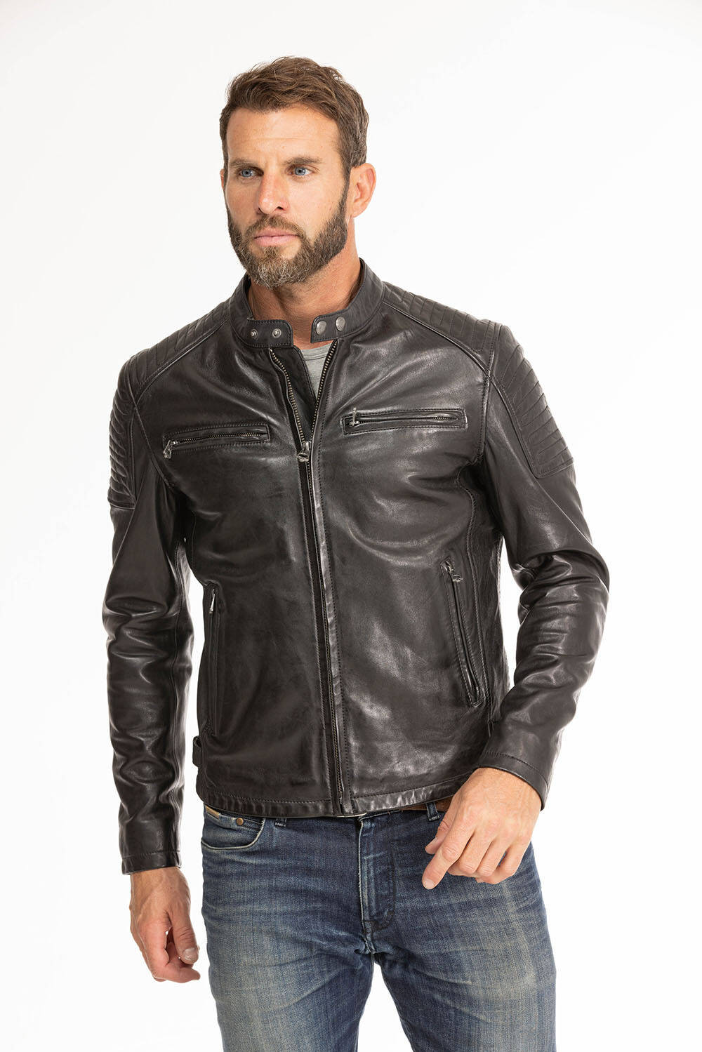 blouson cuir homme noir 101700 (11)