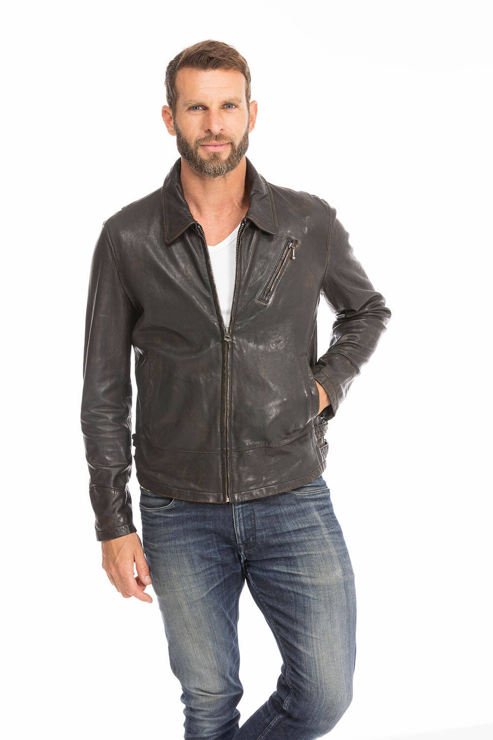 blouson cuir homme noir  (13)