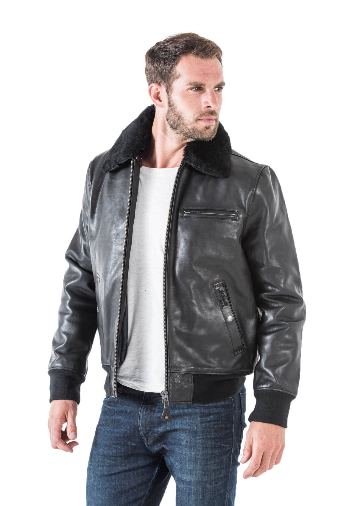 Blouson cuir deals vintage schott