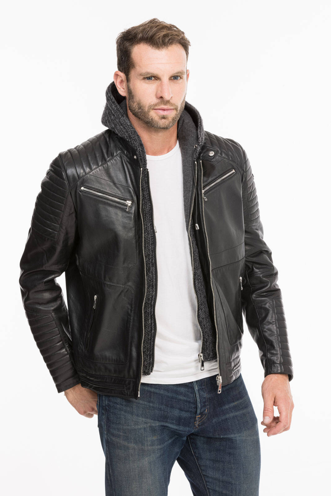 blouson cuir homme redskins r�f 136 noir byron  (10)