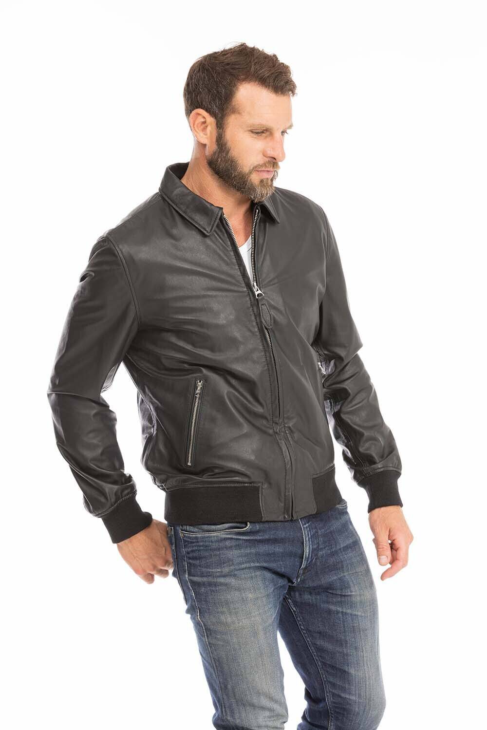 Bombers online cuir schott