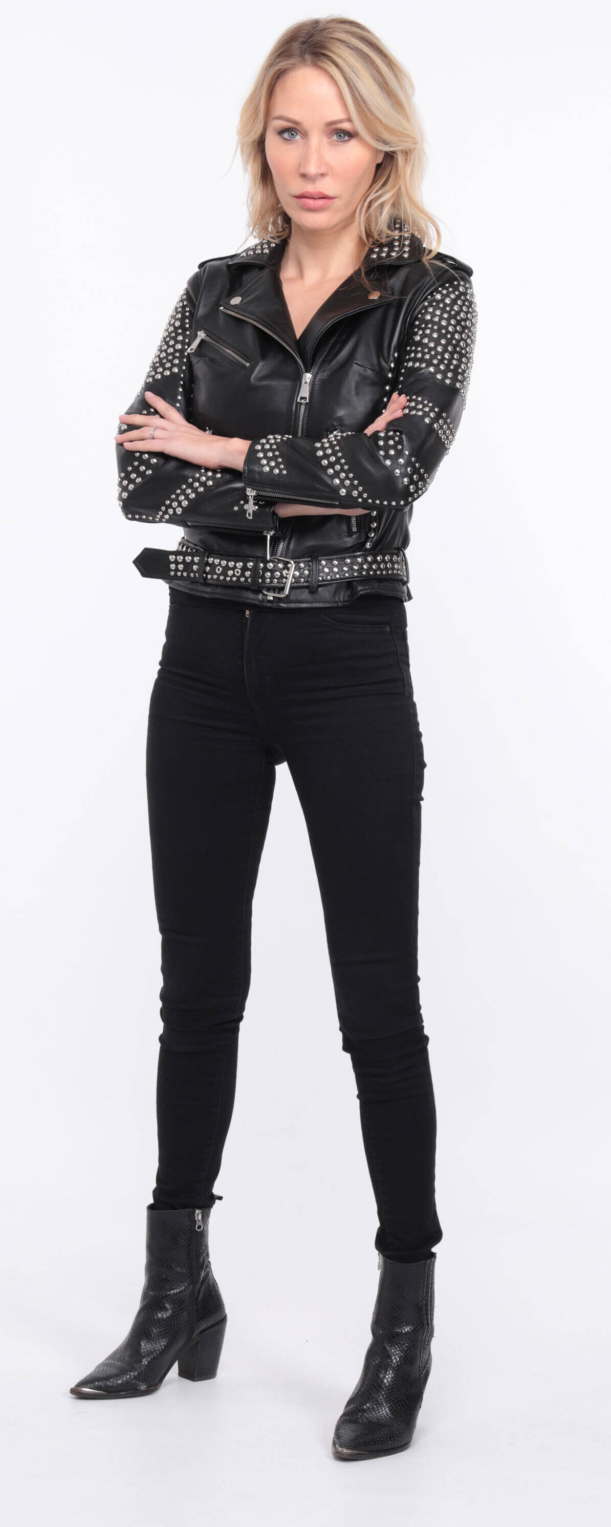 Blouson cuir noir marbella clout� (7)