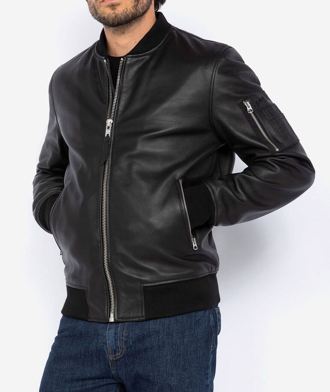 Schott bomber jacket mens hotsell