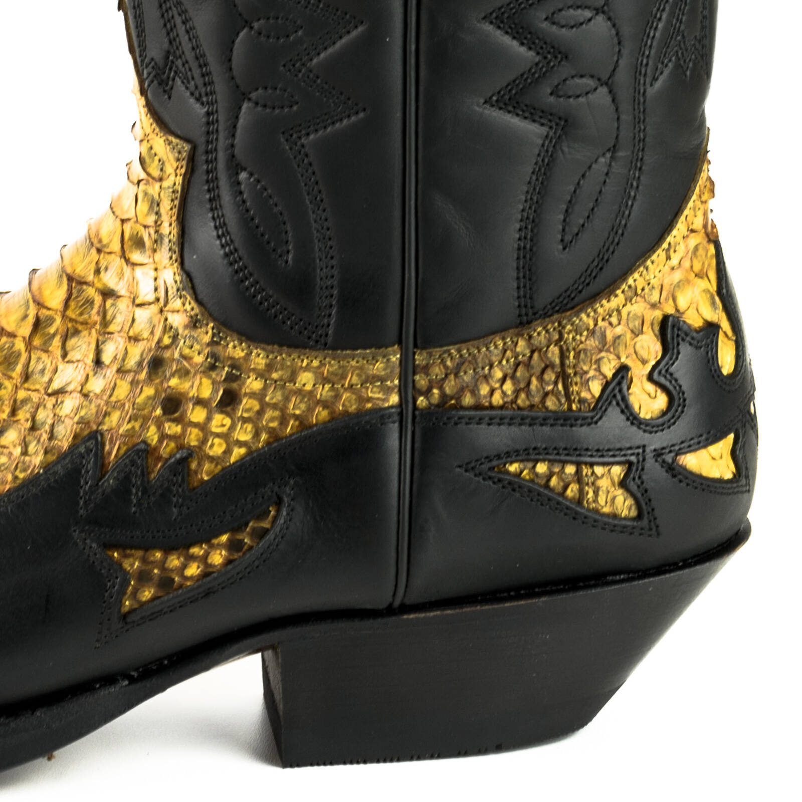 Black and yellow cowboy boots hot sale