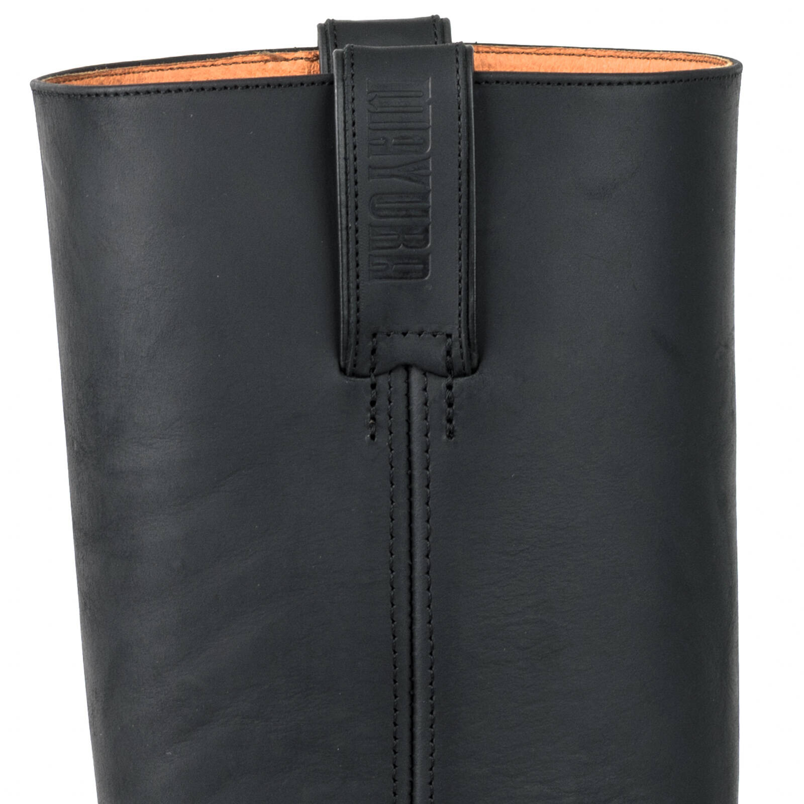 bottes cuir biker mayura crazy old negro réf 101 (4)