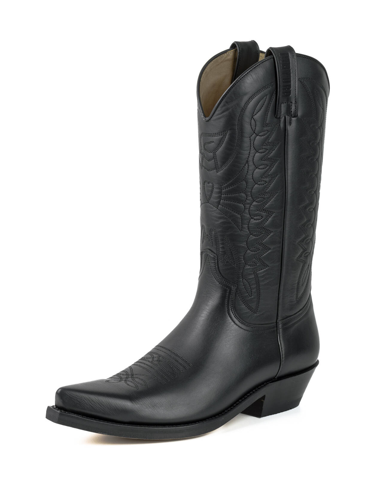 bottes cuir mayura cowboy box negro réf 116 (1)