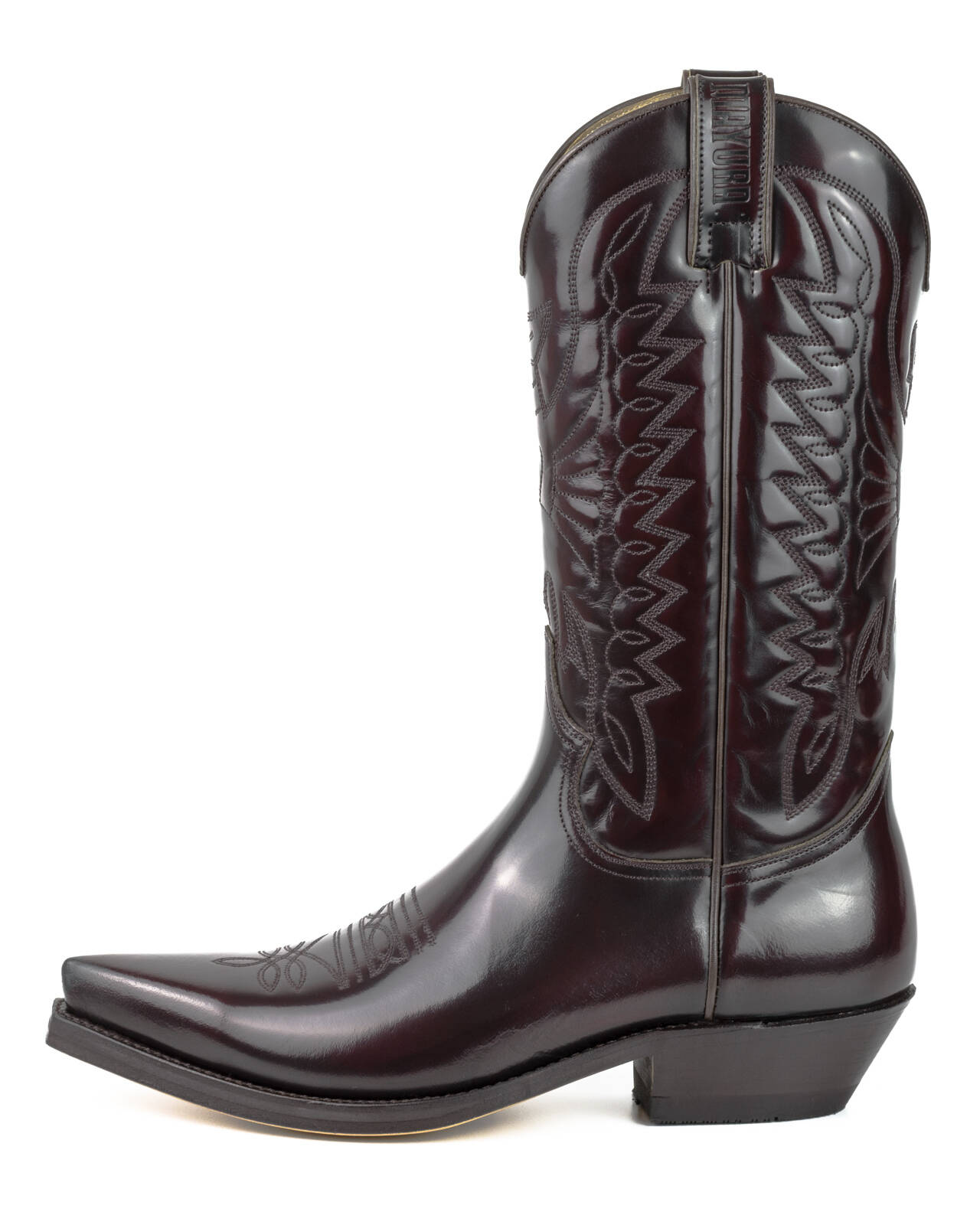 bottes cuir mayura cowboy florentic burdeos réf 119 (3)