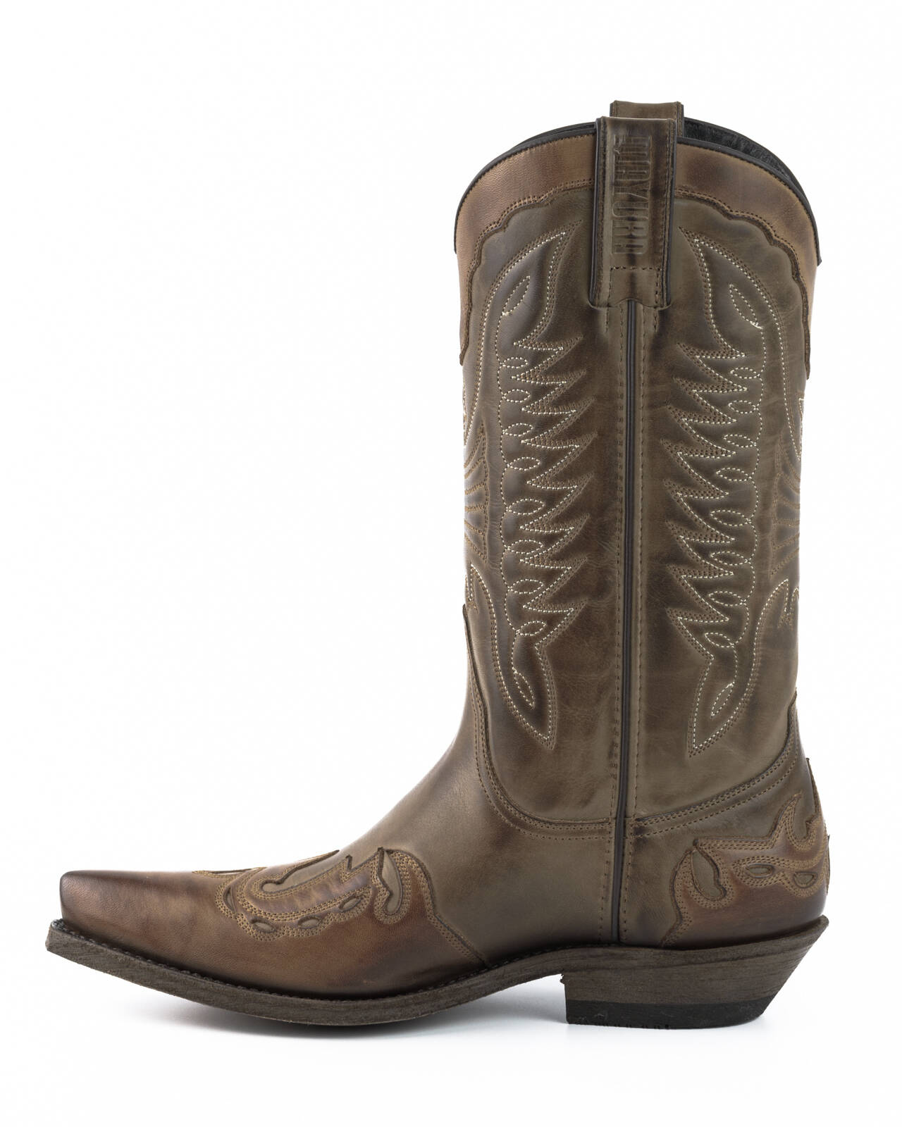 bottes cuir mayura cowboy stbu taupe réf 255 (6)