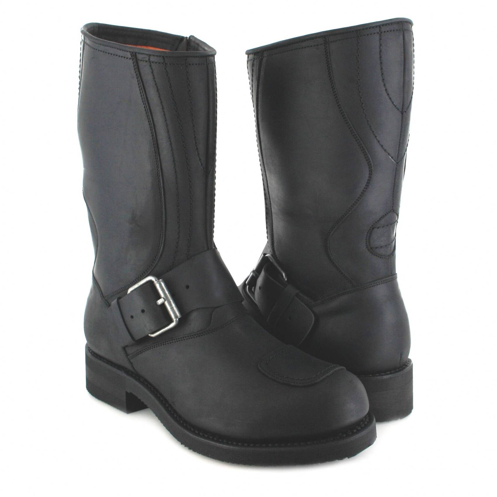 bottes cuir moto mayura crazy old negro réf 113 (9)