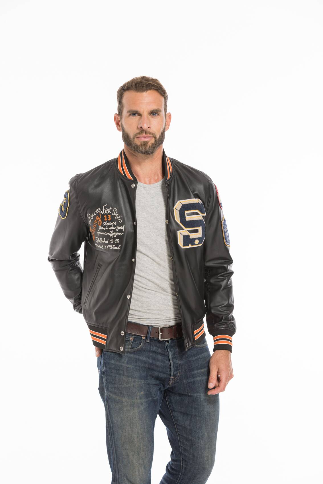 Blouson teddy schott 2025 homme
