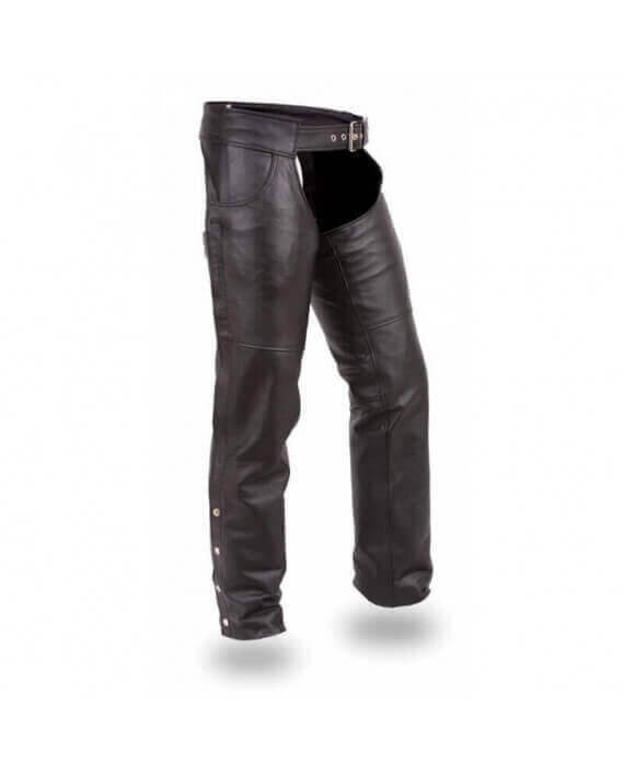 chaps cuir vachette noir  last rebel