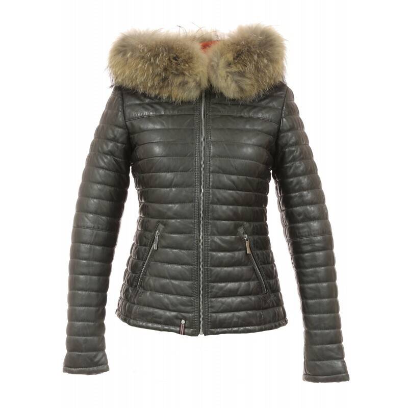 Parka en cuir femme deals