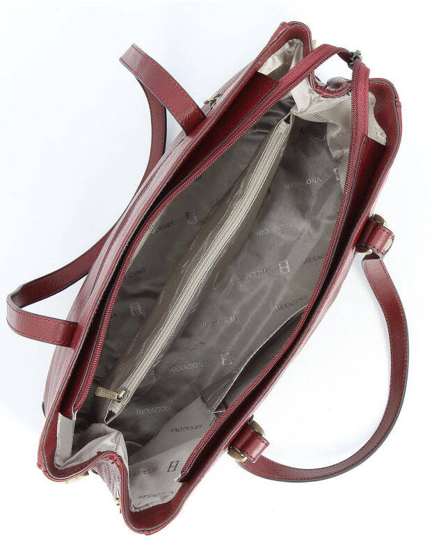 maroquinerie femme sac cuir 111321B carmin doublure