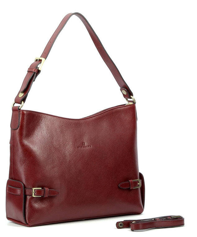 maroquinerie femme sac cuir 112266 carmin biais