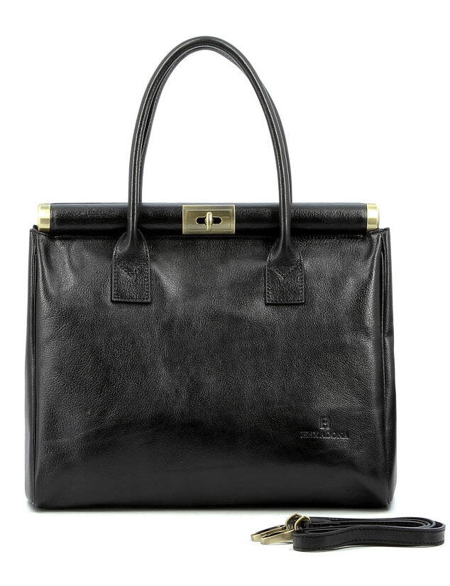 maroquinerie femme sac cuir 112550 noir face