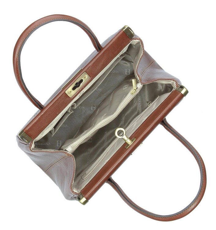 maroquinerie femme sac cuir 112551 marron doublure