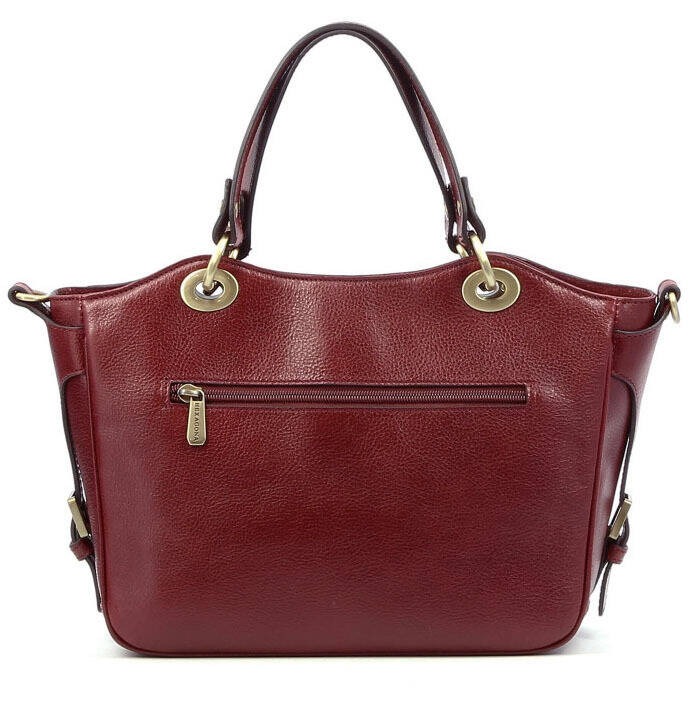 maroquinerie femme sac cuir 114577 carmin dos