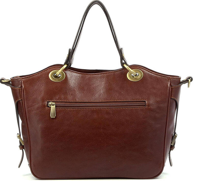 maroquinerie femme sac cuir 114577 marron dos