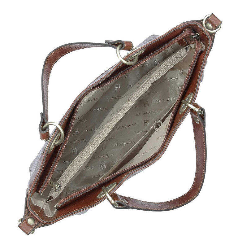 maroquinerie femme sac cuir 114577 marron doublure