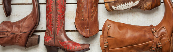 Men's Cowboy boots SENDRA of leather -ref 