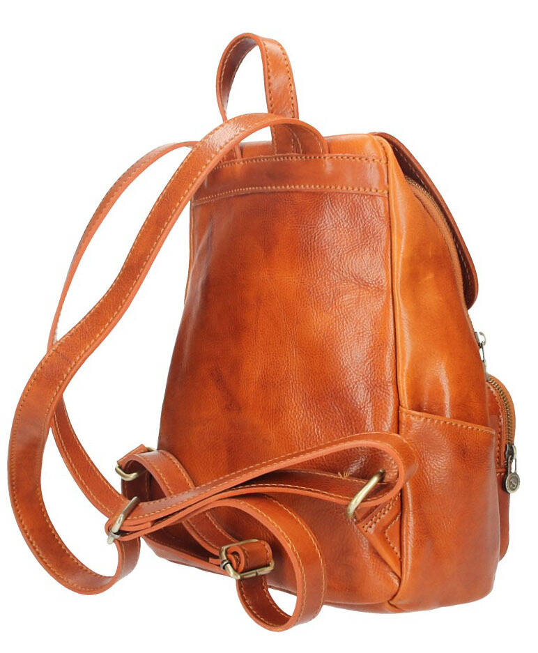 sac à dos cuir femme vachette cognac zeffy  (1)