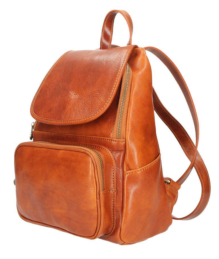 sac à dos cuir femme vachette cognac zeffy  (3)
