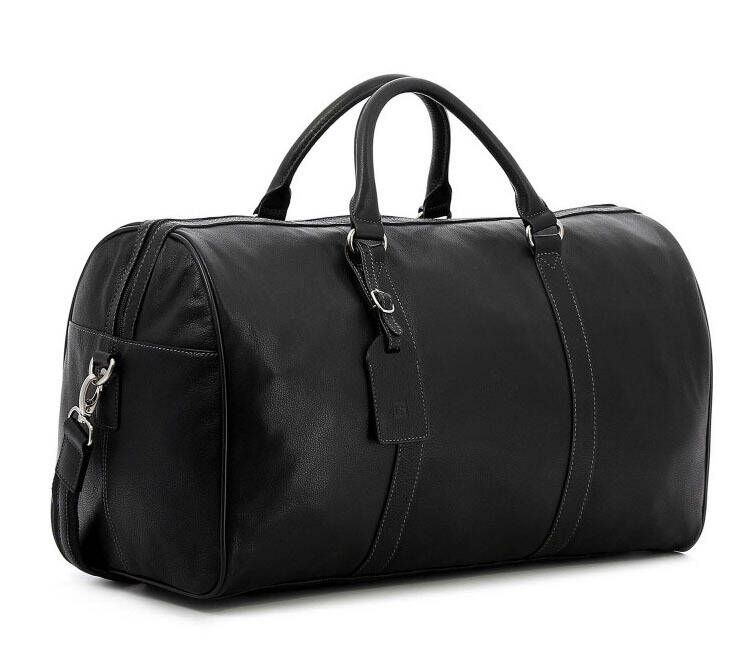 sac de voyage cuir vachette noir 462966 biais