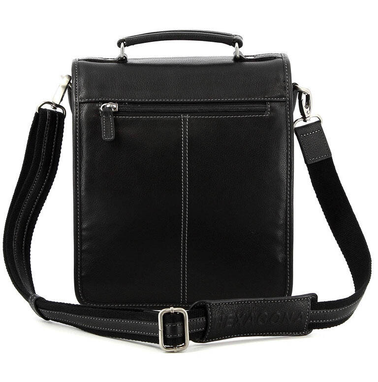 Sacoche cuir noir 463893 dos