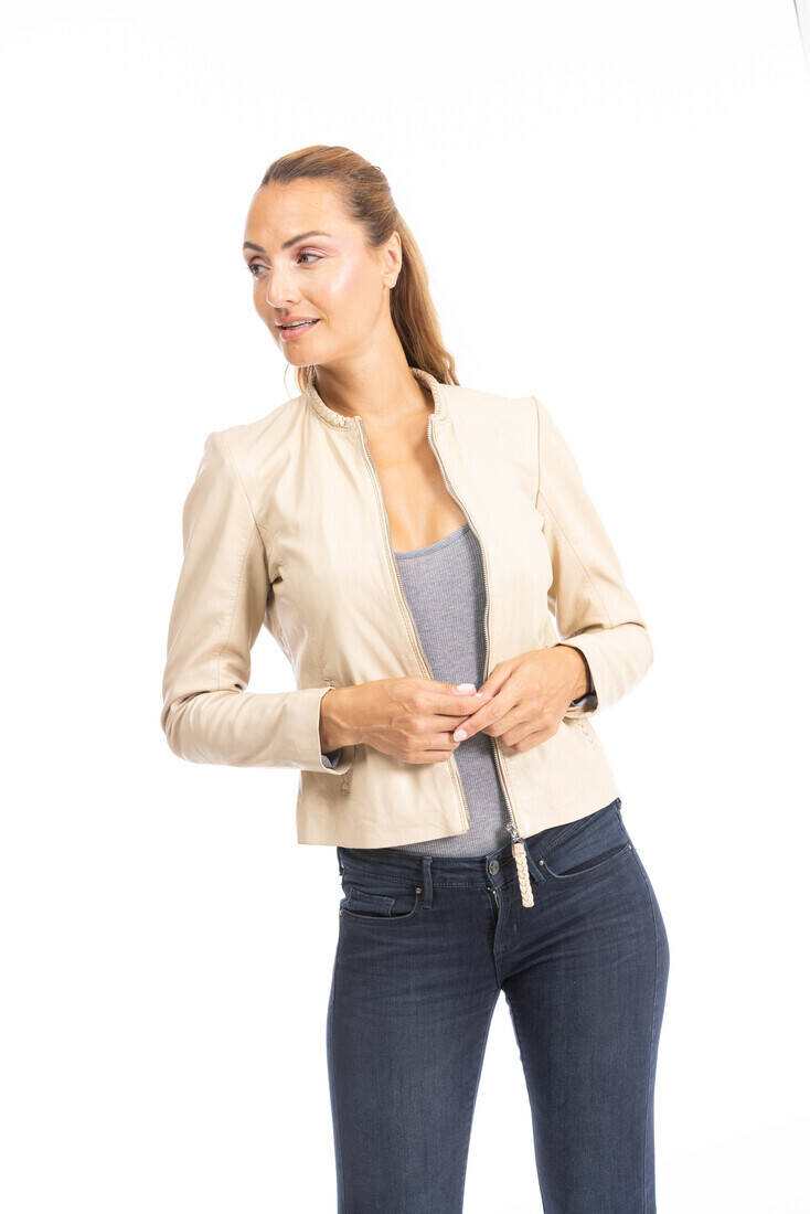 Spencer cuir femme best sale
