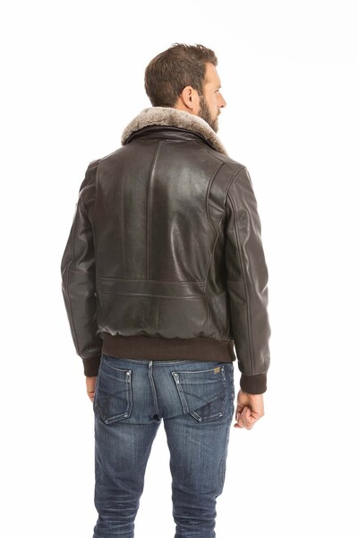 blouson cuir homme marron redskins texaco (6)