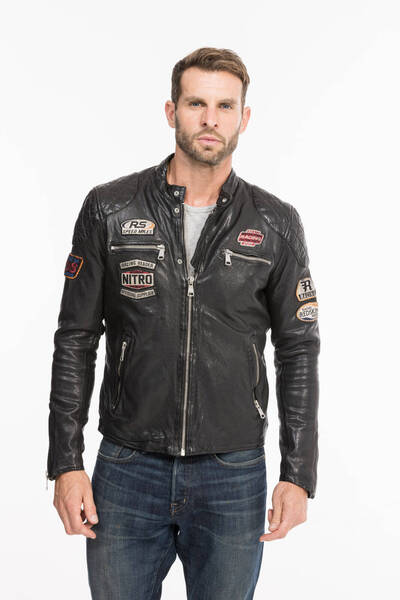 blouson cuir homme redskins noir r�f 132 (4)