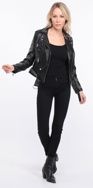 Blouson cuir noir marbella clout� (15)