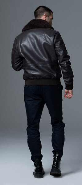 blouson cuir redskins patrouille de france pilot atlas marron (3)