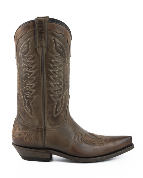 bottes cuir mayura cowboy stbu taupe réf 255 (2)