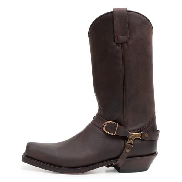 details bottes cuir sendra 3091 marron 3