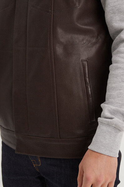 gilet cuir marron hot road (5)