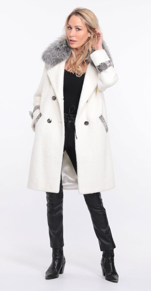 manteau amber al cantara blanc col renard argente (10)