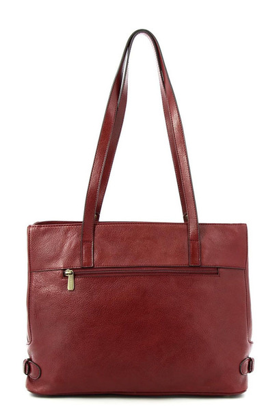 maroquinerie femme sac cuir 111321B carmin dos