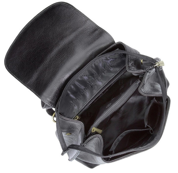 maroquinerie femme sac cuir 112914 noir doublure