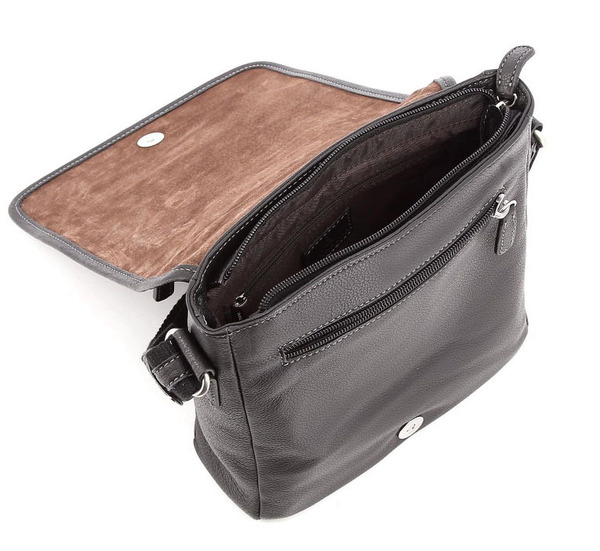 sacoche cuir marron 461326 ouvert