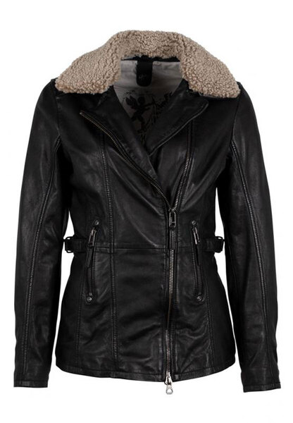 Leather jackets GIPSY of leather lamb 1101 0510 Skara cognac cognac