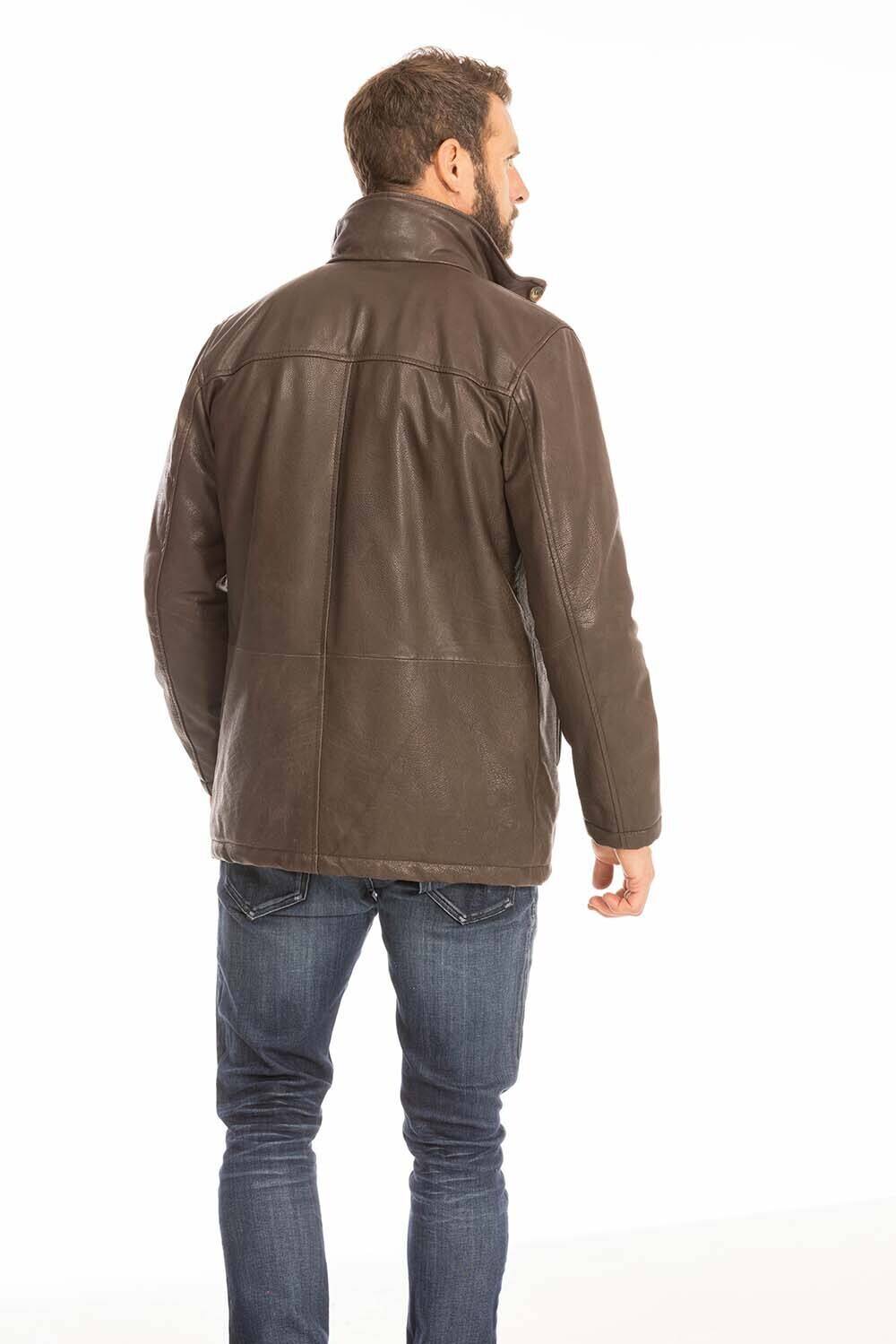 trois quart cuir homme marron logan (8)
