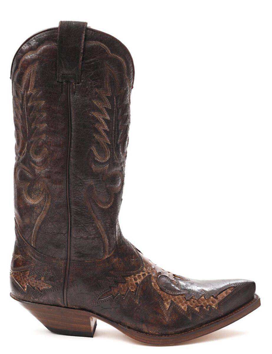 Men s Cowboy boots SENDRA of leather ref 6821P roch barbados